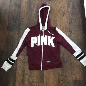 Pink zip up jacket